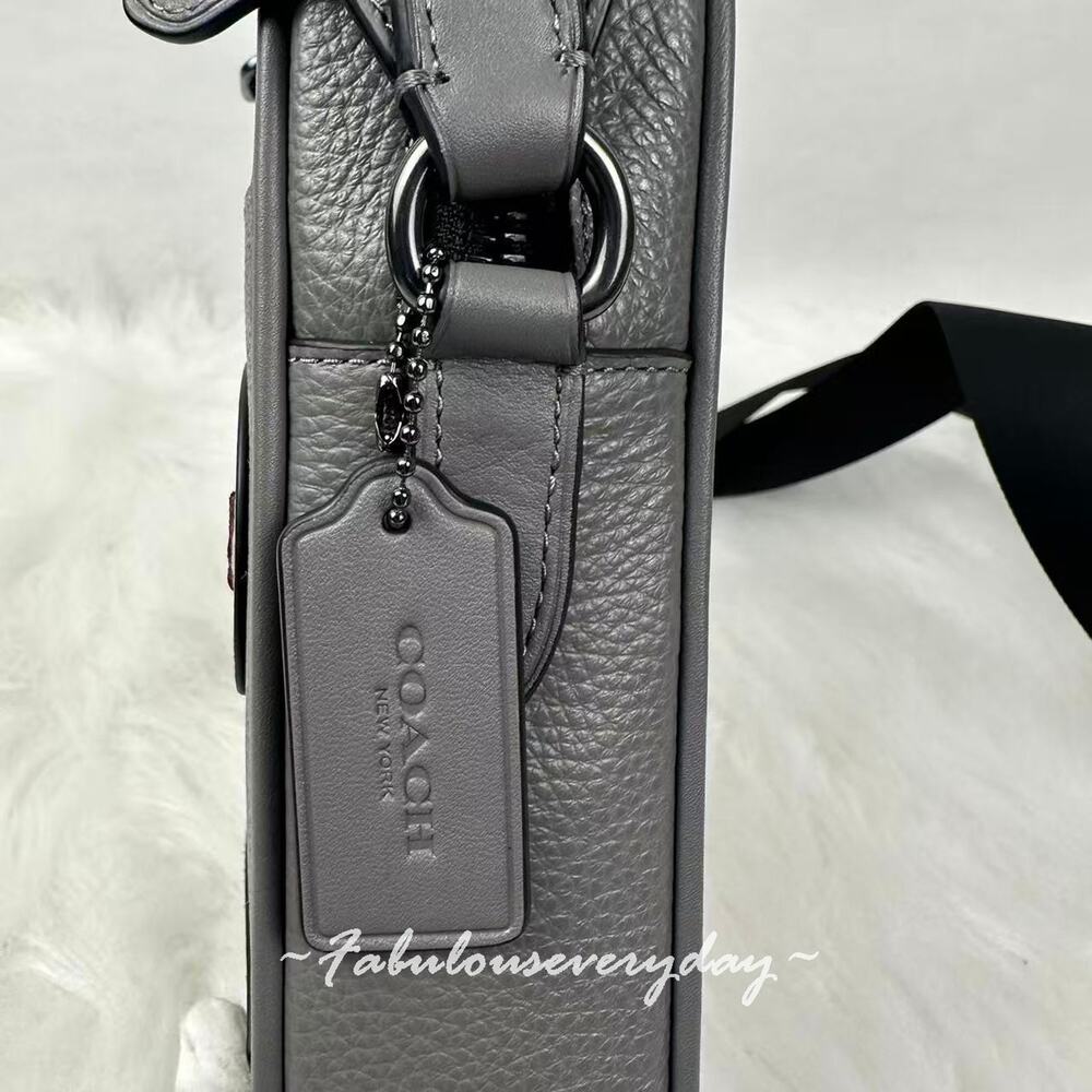 Coach Men's Sullivan Crossbody Bag In Maxi Signature Canvas With Patches CCF20 - Picture 5 of 9